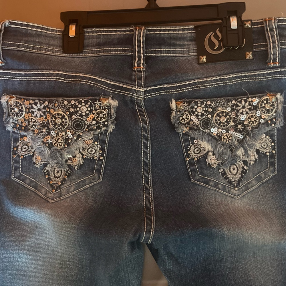 Rhinestone Cello Jeans size 9!